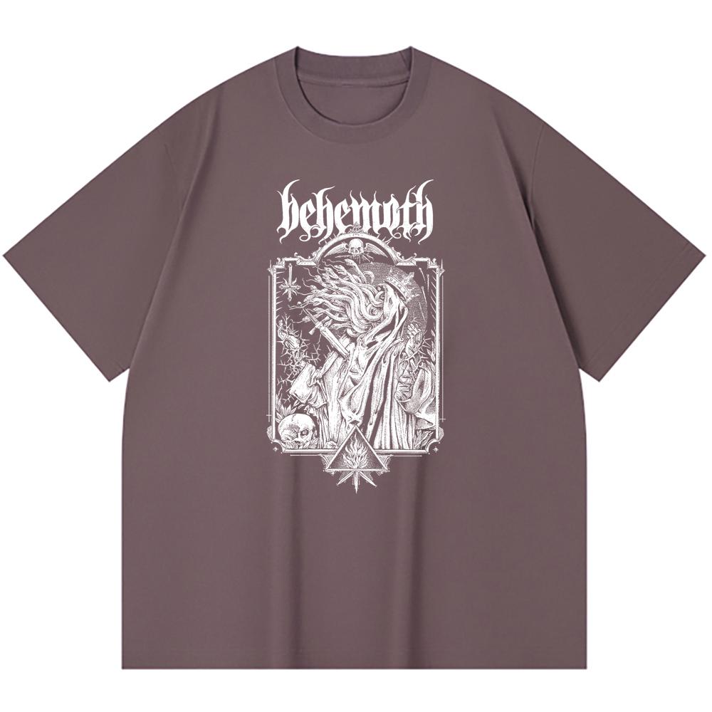 Хлопковая футболка плотностью 230 г/м² 100% Хлопок Heavy Metal Футболка с принтом рок-группы Популярная музыка Унисекс Тяжелая хлопковая футболка