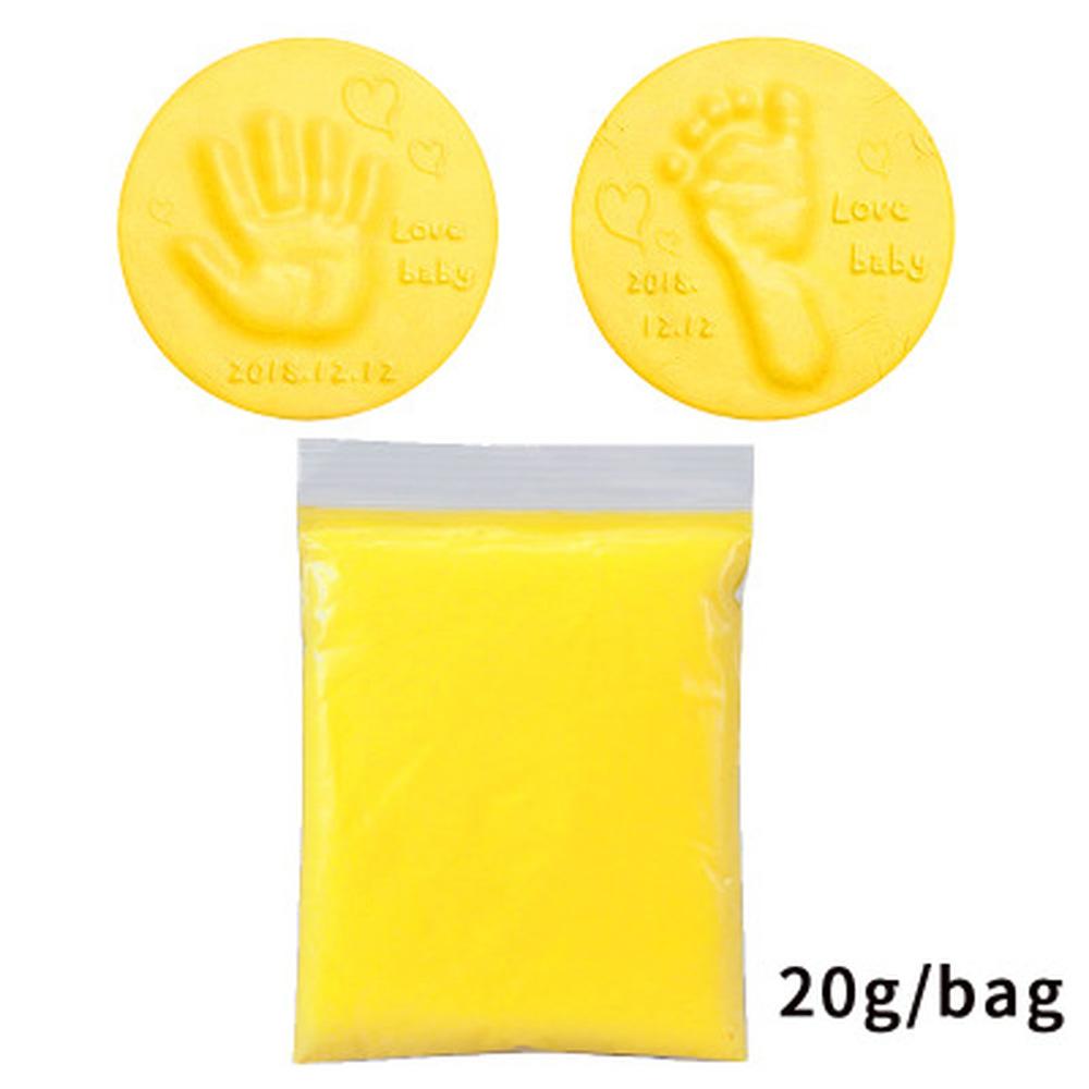 20g/pack Bag Clay Baby Hand Foot Inkpad Ultra Stereo Care Air Drying Soft Clay Handprint Imprint Kit Casting Toys