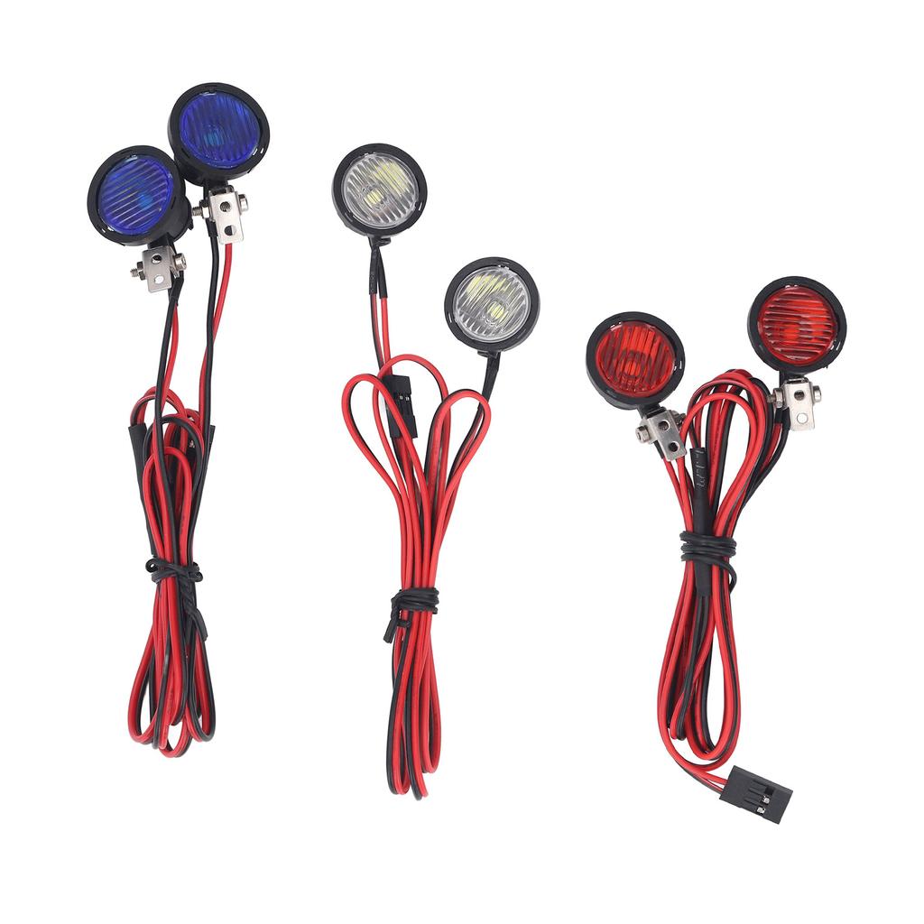 RC Car Front Spotlight for Axial for SCX10 90046 for Redcat 2 LEDs High Brightness RC Headlight for 