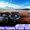 Для Toyota Land Cruiser Prado 150 FJ150 2010-2017 2018 чехол для приборной панели автомобиля, коврик для приборной панели, солнцезащитный козырек, нескользящая накладка, аксессуары