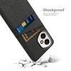 For Honor 400 5G (Global) Case Cloth+Hard PC Phone Cover with Dual Card Slots