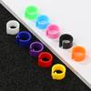 100 Pcs Colorful Bird Animal Leg Band Rings Poultry Clip
