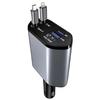 120 Вт 4-в-1 Быстрое автомобильное USB-C зарядное устройство, Выдвижной адаптер прикуривателя для iPhone Samsung Huawei Xiaomi – Quick Charge