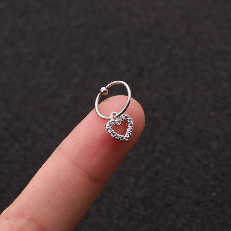 1 шт. серьги с кристаллами для пирсинга ушей висячие серьги-гвоздики для хряща, спирали козелка, модные ювелирные изделия