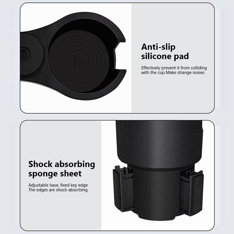 SEAMETAL Автомобильный держатель для стакана, многофункциональный держатель для напитков со столиком для еды, регулируемый на 360 градусов поднос для закусок