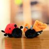 PP Cotton Keychain Pendant Cartoon Stuffed Doll Toy Simulation Insect Pendant  Bag Decor Gift