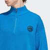 adidas Сплошной цвет на молнии, вязаный свитер, мужские топы, синий IA2499