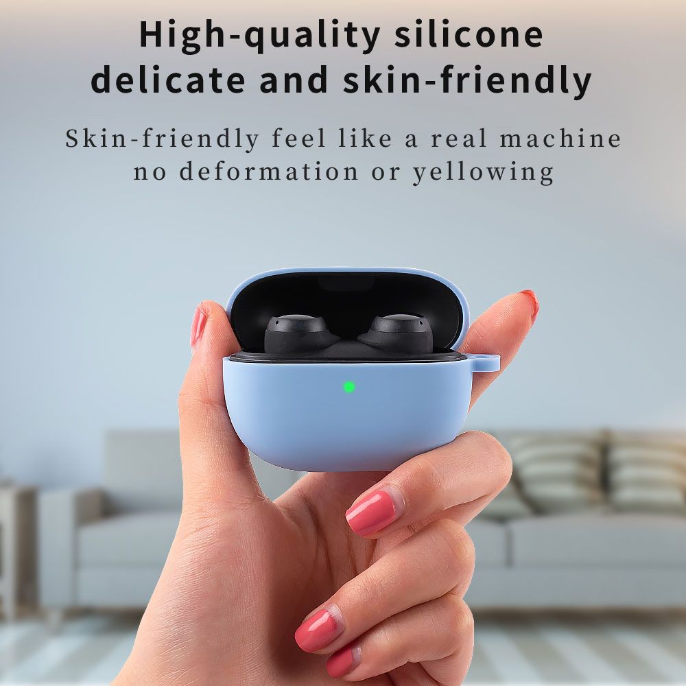 Color Accessories Shockproof Bluetooth Earphone Liquid Silicone Cover Soft Shell Protective Case