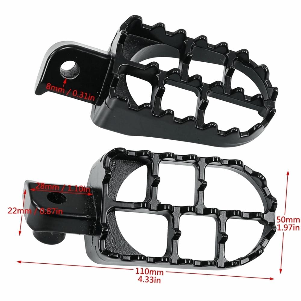 Wide Design Motorcycle Foot Pegs Aluminum Material Aluminum Foot Pegs For Dirt Bike