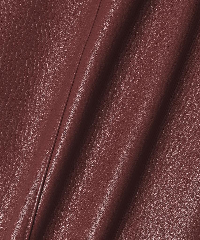 Noirer Goat Shrunken Leather Jacket (Red)