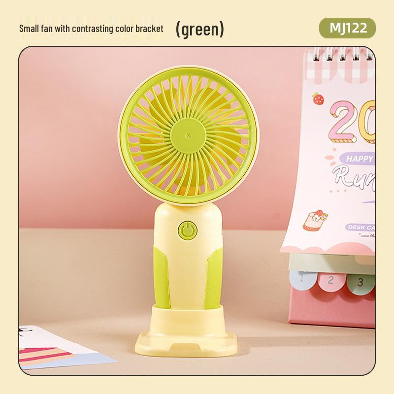 Перезаряжаемый USB мини-вентилятор: Портативный ручной и настольный стенд, идеальный подарок для студента