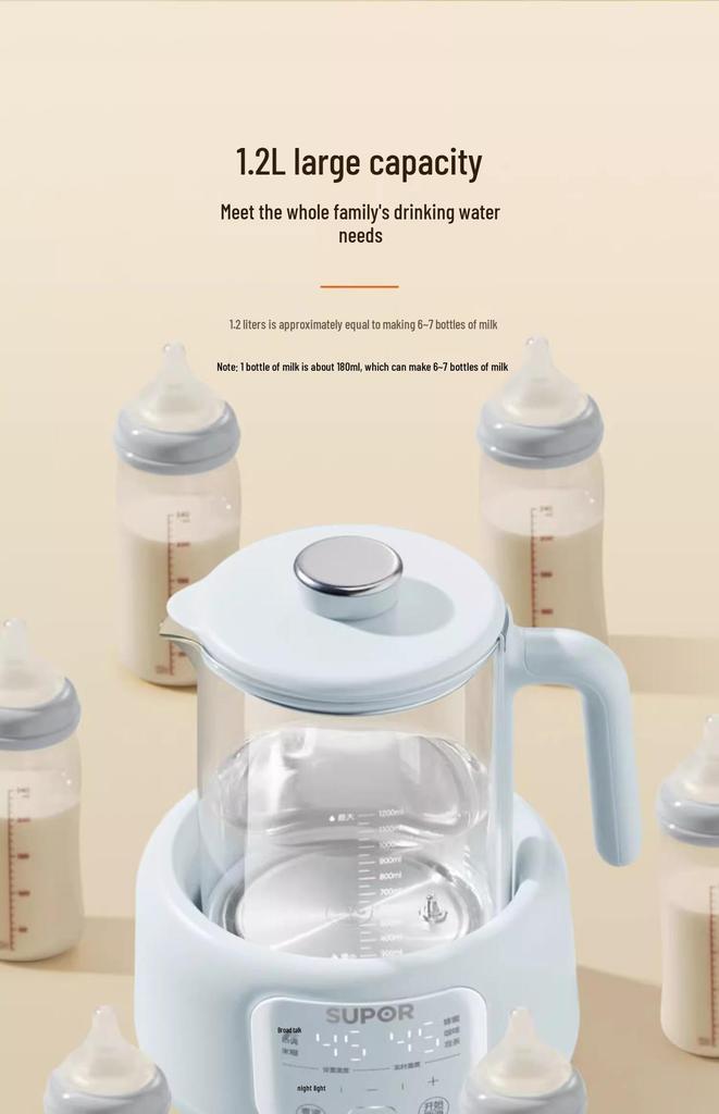 Умный подогреватель детской смеси Supor с контролем температуры и подогревом молока BW07