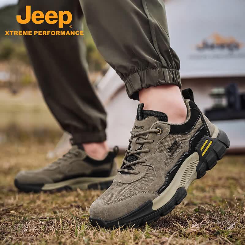 Jeep Мужская легкая дышащая обувь для хайкинга на открытом воздухе