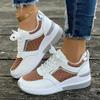 Women's Trendy Platform Sneakers Casual Lace Up Outdoor Shoes Comfortable Low Top Sport Shoes Plus Size Shoes 36-43