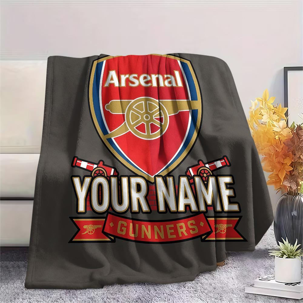 Custom Name Arsenal2 Flannel Blanket, High quality Comfortable for All Seasons, Home Decor, Warmth and Comfort