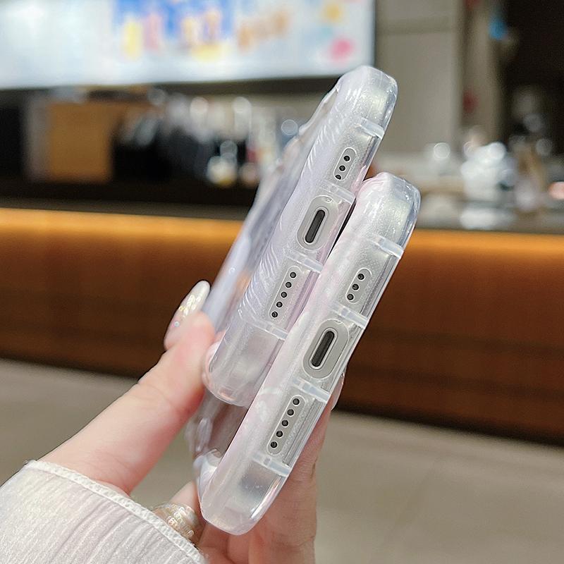 Мягкий чехол с цветочным рисунком для Samsung A55 S24 Ultra A35 A54 A53 A34 S23 IPhone 15 11 Reno 11 8T Realme C55 C67 Xiaomi 13T Redmi Note 13 Note 12