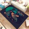 Gothic Horror Female Skull Dead Girl Area Rug,Carpet Rug for Home Living Room Bedroom Sofa Doormat Decor,kids Non-slip Floor Mat
