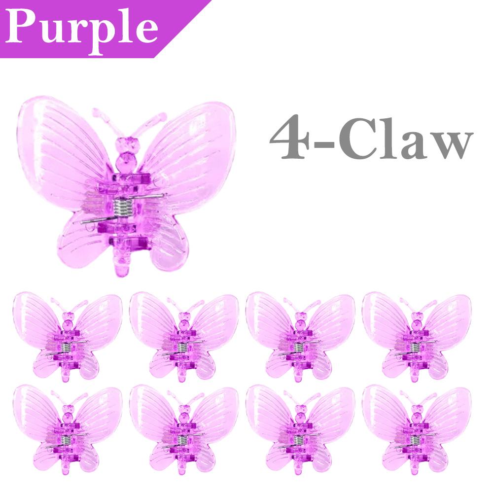 30/50/100 шт. Новые пластиковые зажимы для растений в форме бабочек, 4-лапчатые цветы орхидеи, зажим для крепления, связанный пучок, ветка, плетущаяся лиана