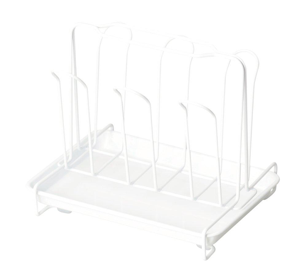 Металлическое стеклянное подставка с подносом, Blanc Kitchen HB-3609 Белый (ок.) Ширина 22 x Глубина 16,5 x Высота 18,5 см