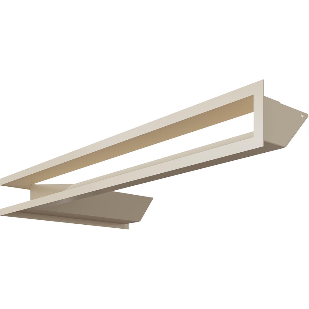 Vent Cover LUFT Corner Right 40x80x9 Cream
