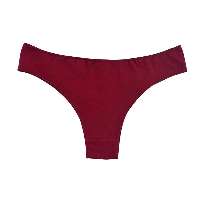 High Quality Comfort Simple Low Waist Women's Panties Summer Sports Breathable Sexy Thong Cotton Pure Lust Female Cute Solid Color Underpants