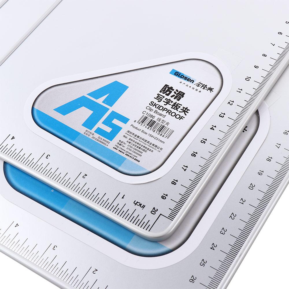 Storage File Folder Aluminum Zinc Zinc Alloy Writing Board Clip A4 Document Holder Clipboard Writing Pads