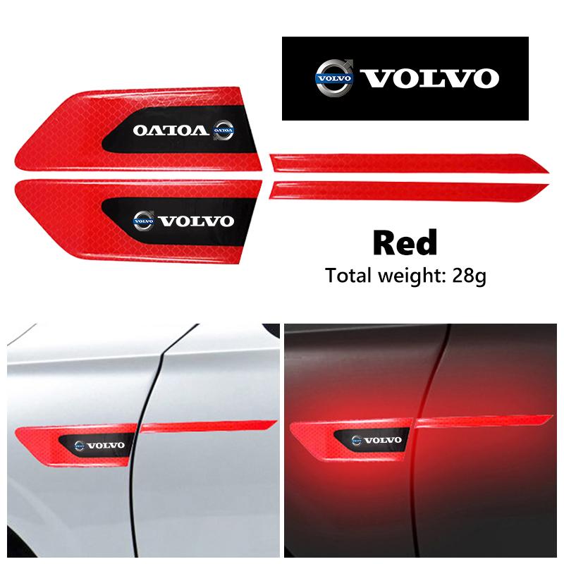 Для автомобиля Volvo Светоотражающие наклейки Автомобильные Предупреждение о столкновении Декор V40 V60 C30 C70 S60 S80 S90 XC40 XC60 XC70 XC90 T6