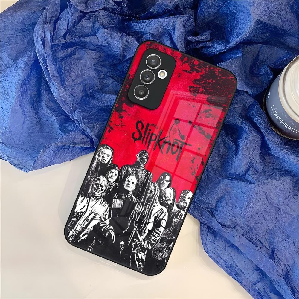 Чехол для телефона S-Slipknot Популярная группа для Samsung S25 S24 S30 S21 S23 S20 S22 Fe S10 E S9 Note 20 Pro Ultra Plus стеклянная крышка