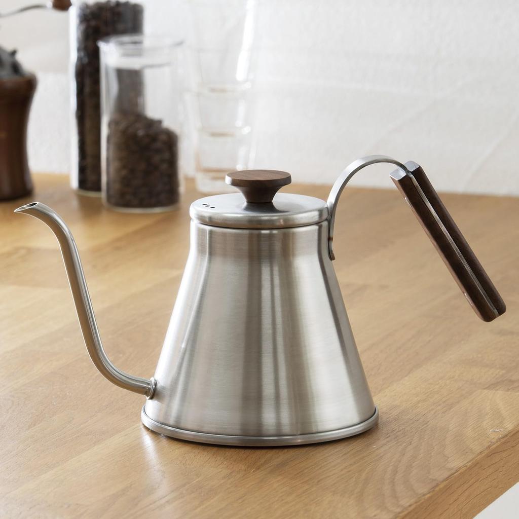 HARIO V60 чайник для капельного кипячения древесины практичная емкость 800 мл открытая совместимая серебряная подарочная коробка подарок Fire/IH VKW-120-HSV