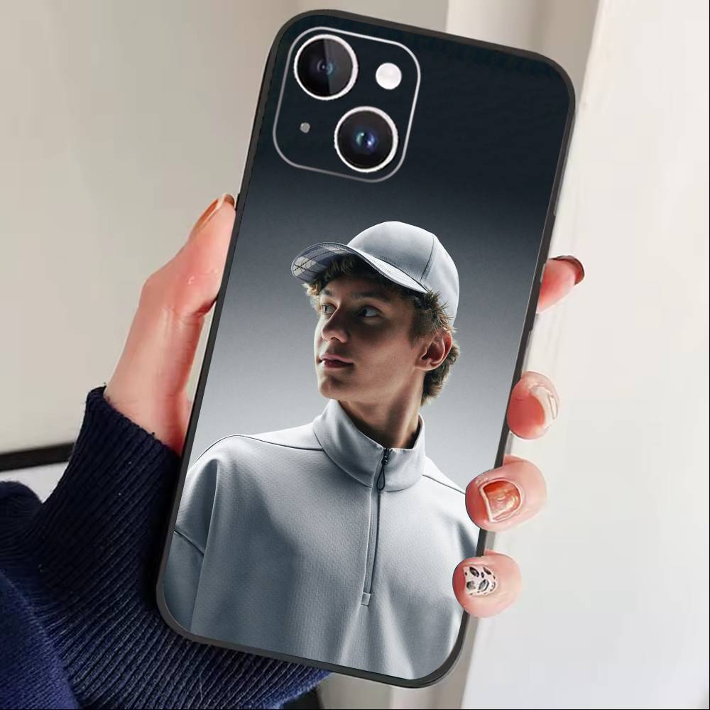 Чехол для телефона L-Kimi Cool A-Antonelli для iPhone 17, 16, 15, 14, 13, 12 Plus, Max Мягкий силиконовый черный чехол
