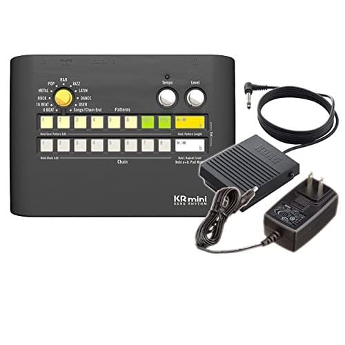 KORG KR Mini KORG RHYTHM KR-MINI + Genuine AC Adapter KA350 + Footswitch PS-3 Set