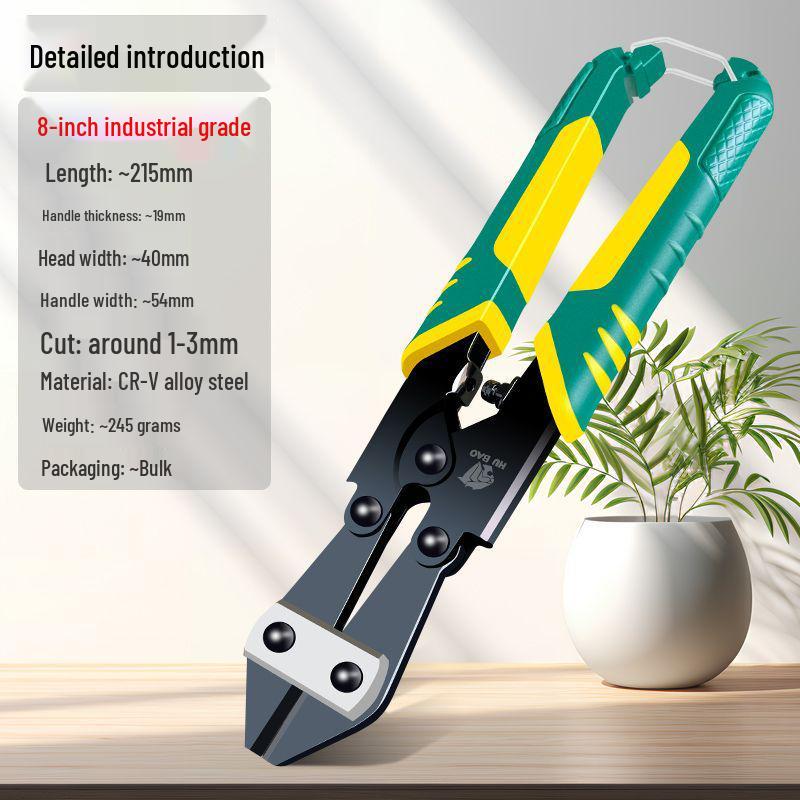 Brand High-Leverage Eagle-Nose Mini Wire Cutters - Labor-Saving Steel Wire & Rebar Cutting Pliers, Iron Chain Scissors.