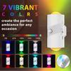 Colorful Gradient Motion Sensor Night Light Magnetic Mounting Rechargeable LED Wall Light Up Down Lighting Human Body Induction
