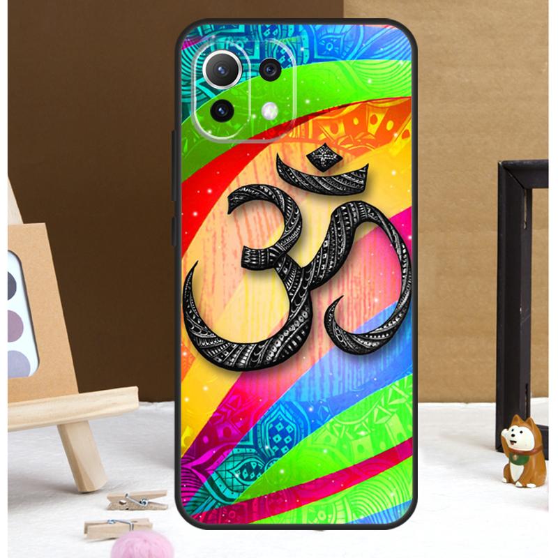 Aum om Namaste Symbol Zen Yoga Case For Xiaomi 13T 14 Pro 11T 12T 12 13 Lite POCO X6 X3 X4 X5 F5 Pro F3 M5s M6 Pro Cover