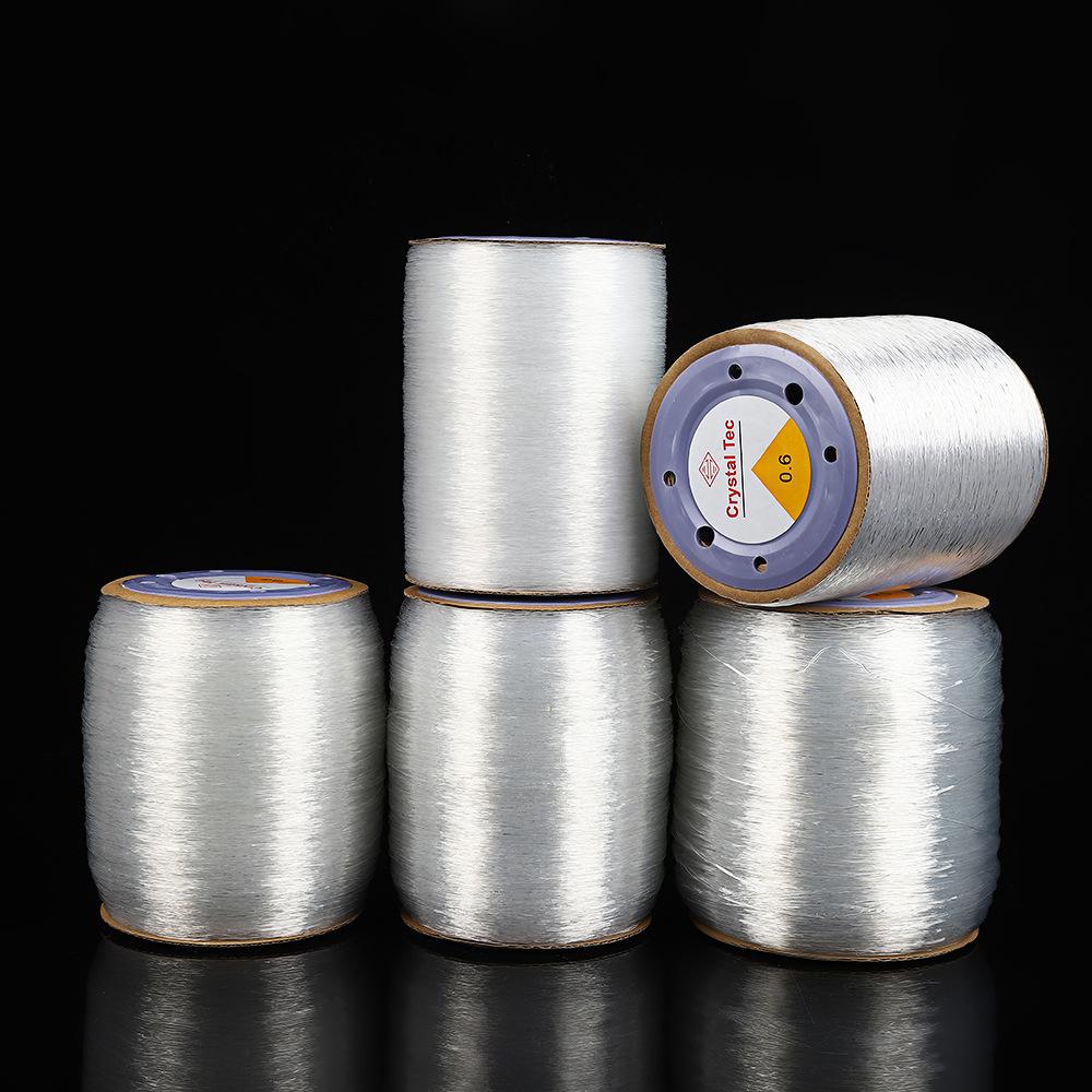 0.5/0.6/0.7/0.8/1.0MM Premium Crystal Elastic Beading Cord, 1000M/Roll Transparent TPU Stretch String for DIY Jewelry