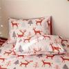 Рождественская тематика Дизайн шапки Санты 3-предметный комплект постельного белья-100% полиэстер микрофибра Машинная стирка Наматрасник Простыня