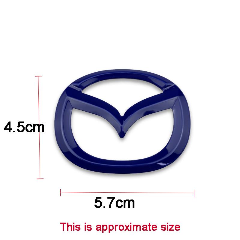 1 шт. ABS Наклейка на центральную эмблему руля автомобиля для Mazda 3 CX3 CX4 CX5 CX7 CX8 CX9 CX30 RX7 Atenza Axela Декор интерьера