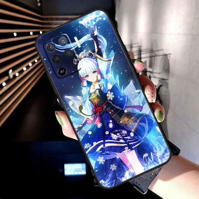 Чехол Genshin Impact Kamisato Ayaka для Oppo A17 A57 A77 A76 A16 A96 A18 A60 A80 A40 A38 A58 A78 A98 A94 A74 A54 A15 A5 Pro