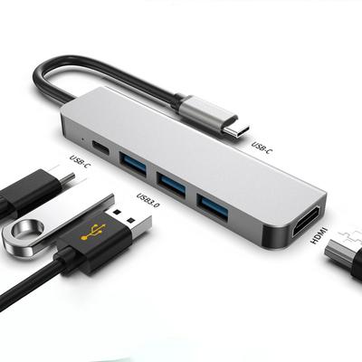 Док-станция Type C to HDMI 4K USB 3.0 PD Многопортовый хаб для ноутбука телефона