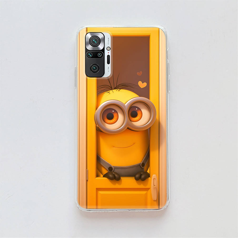 Прозрачный чехол для Samsung A04 A14 A23 A34 A54 M23 M33 M52 M53 Realme Narzo 50 50I 50a Prime C35 C55 C30S 10 9 Pro M-75 Забавные миньоны