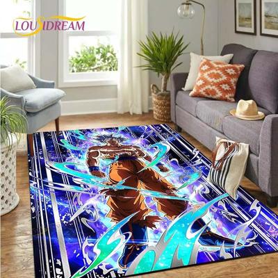 Аниме Dragon Ball Goku игровой коврик с 3D принтом для детской игры, большие ковры для гостиной, спальни, декоративный ковер, детский игровой коврик