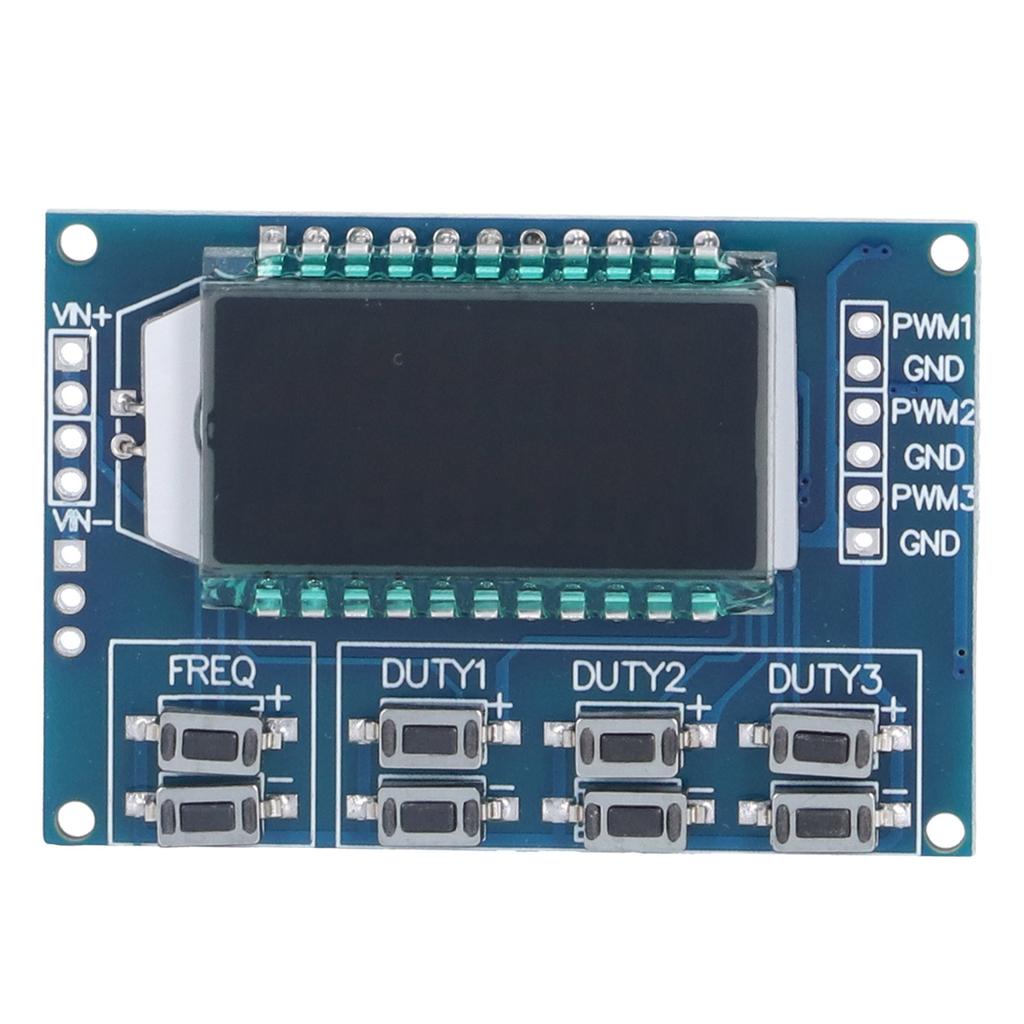 ШИМ Генератор сигналов 3 канала Регулируемый Импульсный Прямоугольный Меандр Частота Рабочий цикл Модуль