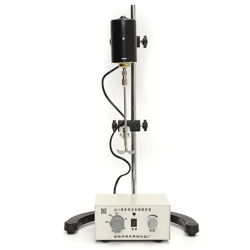 100W 3000rpm Dual Control Mixer Electric Lab Mixer Overhead Stirrer Adjustable Churn Stir Machine Blenders Laboratory Stirrer