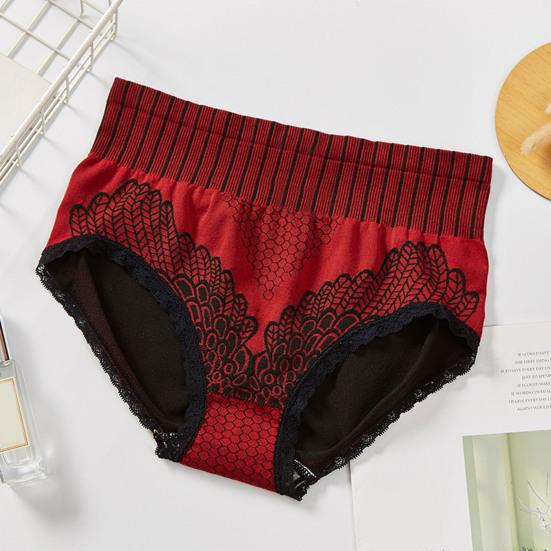 Женские трусы с высокой талией, обтягивающие, дышащие, с принтом, эластичные, с контролем живота, антисептические