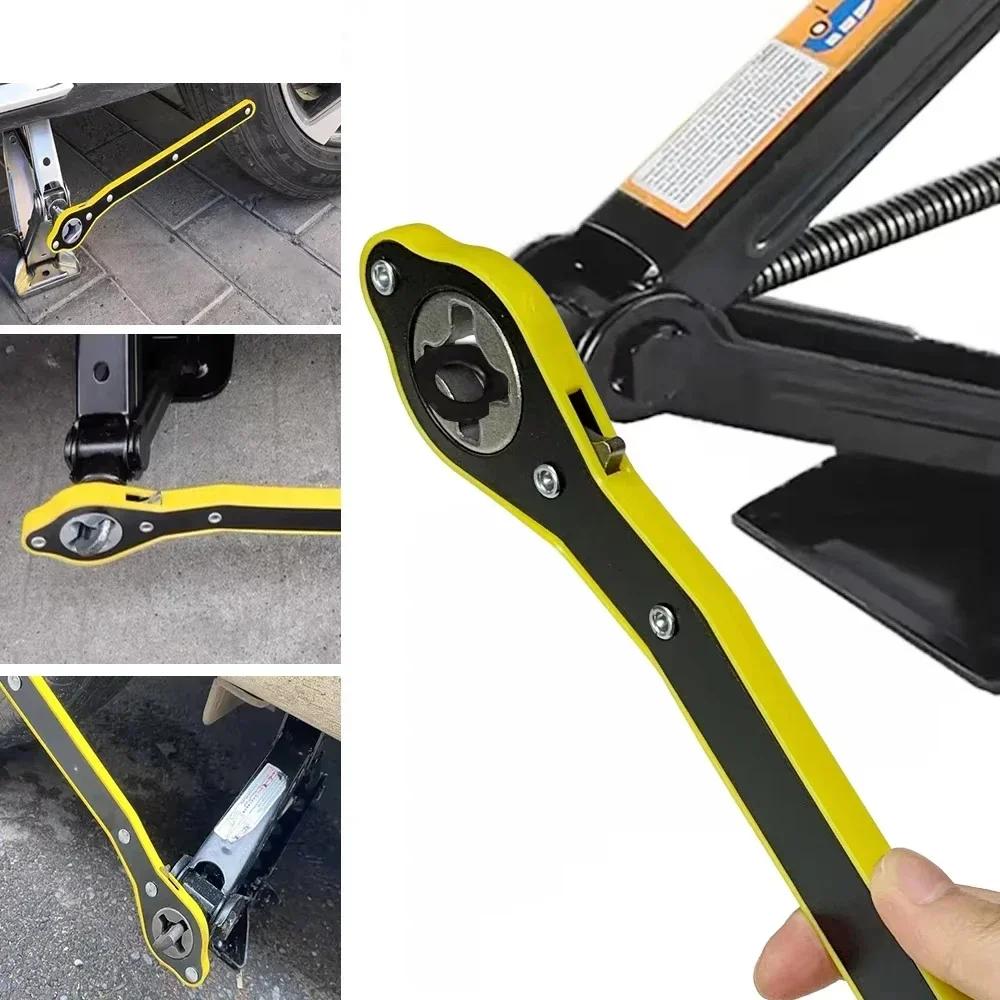 1 шт. Автомобильный домкрат с экономией усилий Гаражный домкрат для шин и колес Ножницы Ручка Экономия усилий Гаечный ключ Инструмент для авторемонта