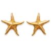 [F6745] - Gold Plated 'Stars of the Seas' Earrings - 18 Mm
