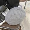 Lightweight Vintage Beret Cotton Linen Cap Uv Protection  Unisex Gift Design