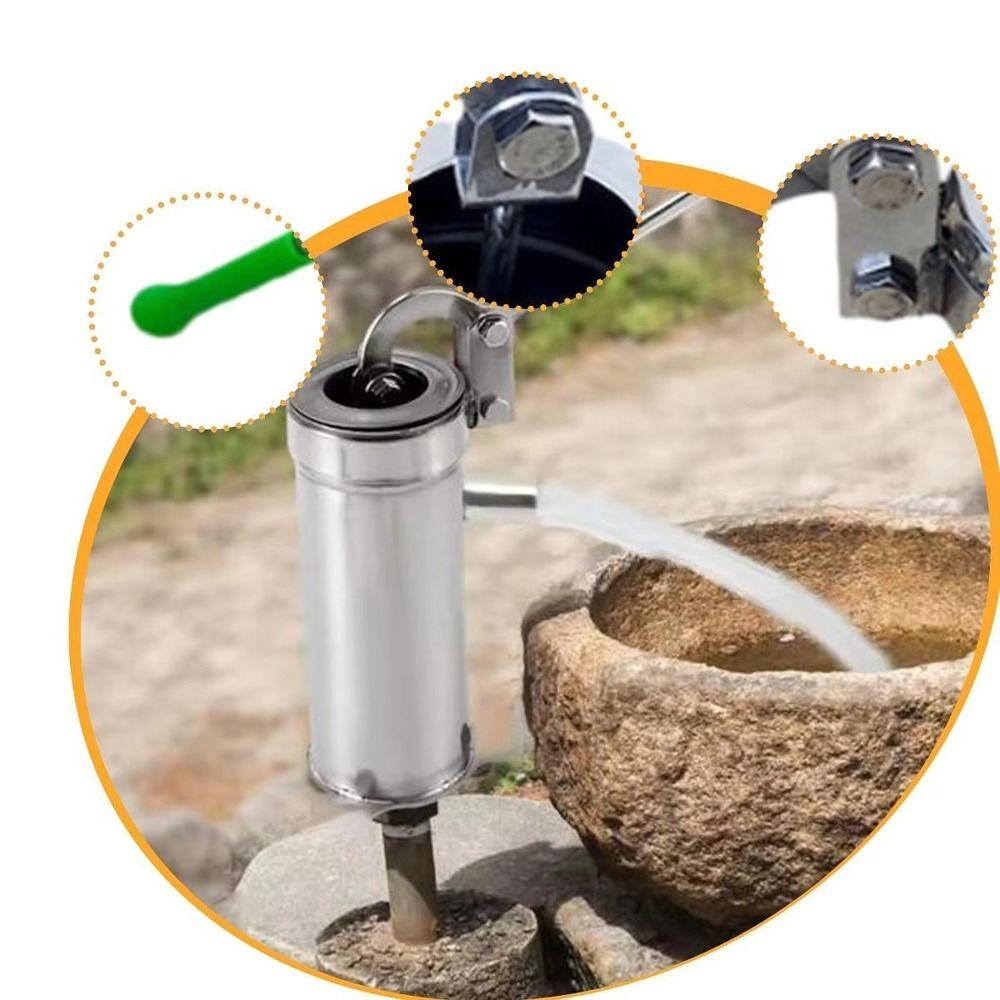 Ergonomic Handle Manual Well Pump Heavy Duty Hand Shake Water Pump Pitcher Pump Home Garden