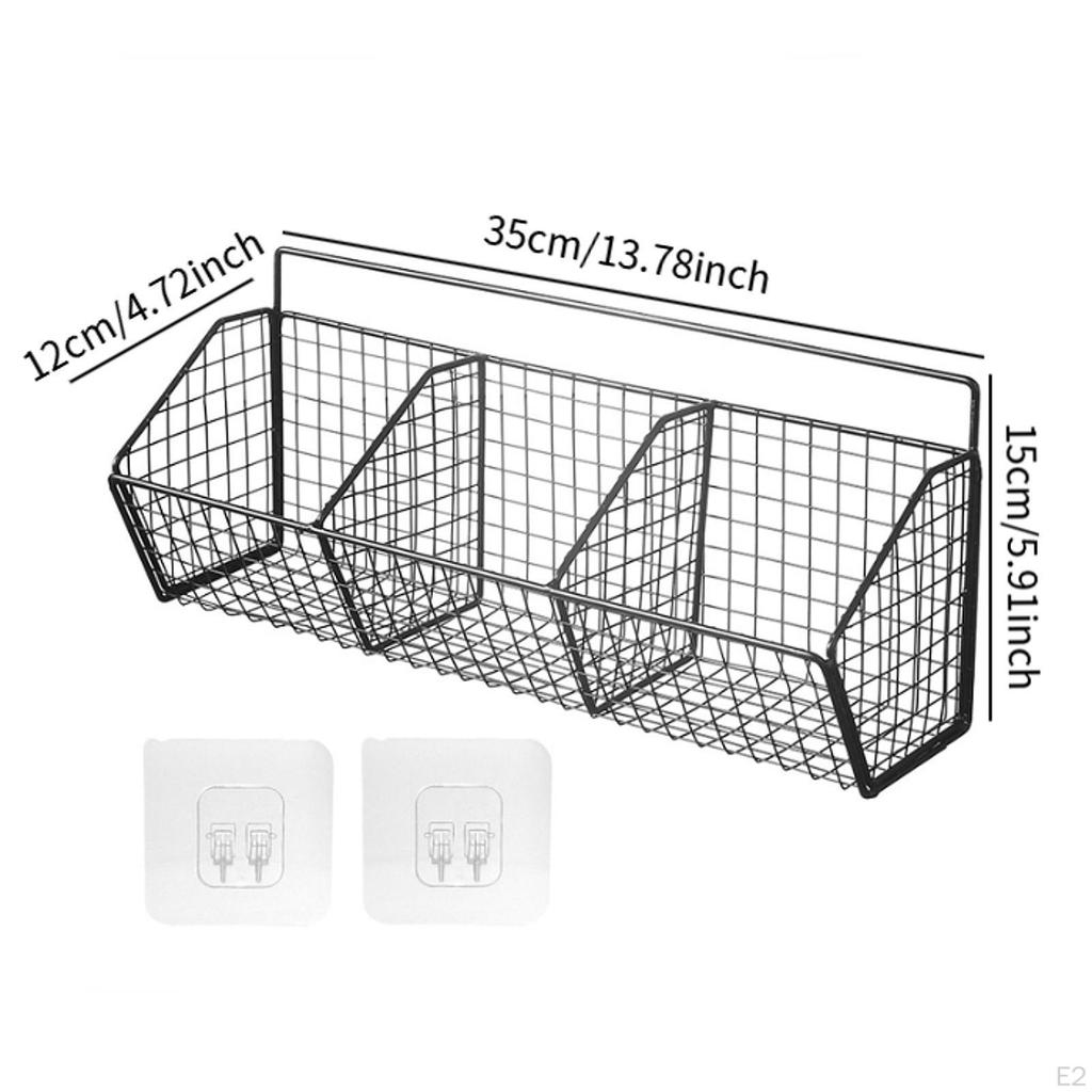 Металлическая проволочная корзина для фруктов, настенная, многофункциональная, железные сетчатые корзины для хранения, подвесная