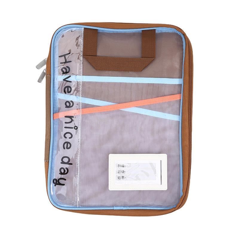 1PC Homework & College Papers Storage Pouch for Books Documents DIY Arts and Crafts Scrapbook Paper Transparent Zipper Document File Pouch